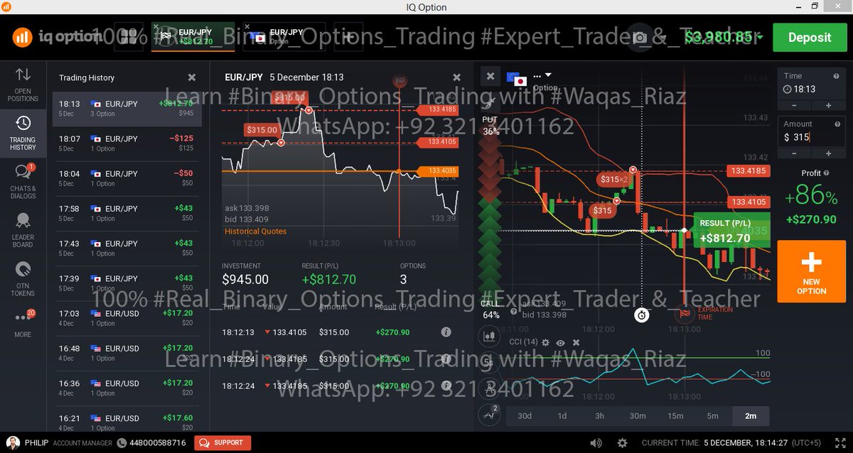 WaqasRiazPk's tweet image. #Trade like professionals #Consistent_wining_on_REAL_Account

@Learn Professional #Binary_Options_Trading with #WaqasRiaz
WhatsApp +923213401162