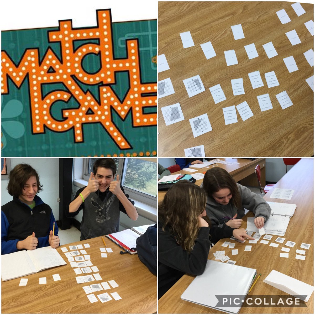 MrCardi11o's tweet photo. Early morning Match Game with inequalities #makingmathfun #algebracoteach #FPMKNIGHTS https://t.co/VYd7fpbHqX