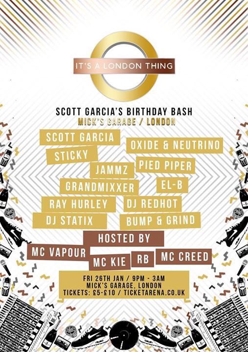 DJScottGarcia's tweet photo. Full line ups for my 40th Birthday celebrations have been announced! 👀
Head over to my FB page for ticket links 🚀 https://t.co/v8t7s2Onyf