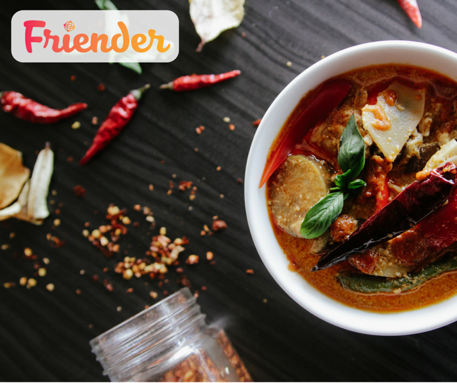 friender_app's tweet photo. You’re a bit of a #foodie, huh? Connect with other foodies to gush over that new meal with on #Friender! Download it today. https://t.co/4wWGgvBKqh