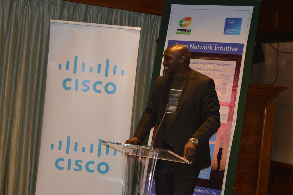 davebunei's tweet photo. #Ethiopia Customers & Partners Meet a network that can learn, adapt and improve. All on its own. #networkintuitive #TNIroadshow @Cisco_EA Event w/ @CathyS_Cisco & @InterAlliances https://t.co/phOYX96xfm