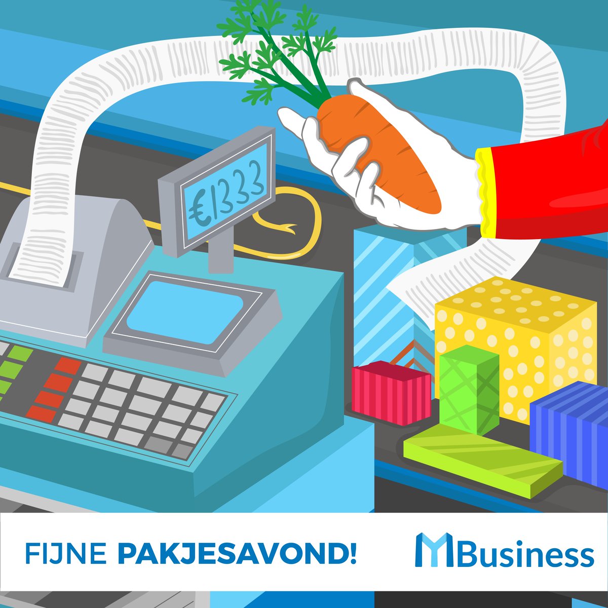 MyBusinessNL's tweet photo. #Sinterklaas koopt nog snel de winkels leeg voor vanavond! Gelukkig kan het #kassasysteem van MyBusiness dat prima aan ;) Wij wensen je een fijne #pakjesavond!

-
Volg MyBusiness Software. Ontvang wekelijks handige #tips voor het #MKB en het laatste nieuws uit jouw branche. https://t.co/oO5Sj7WjmK