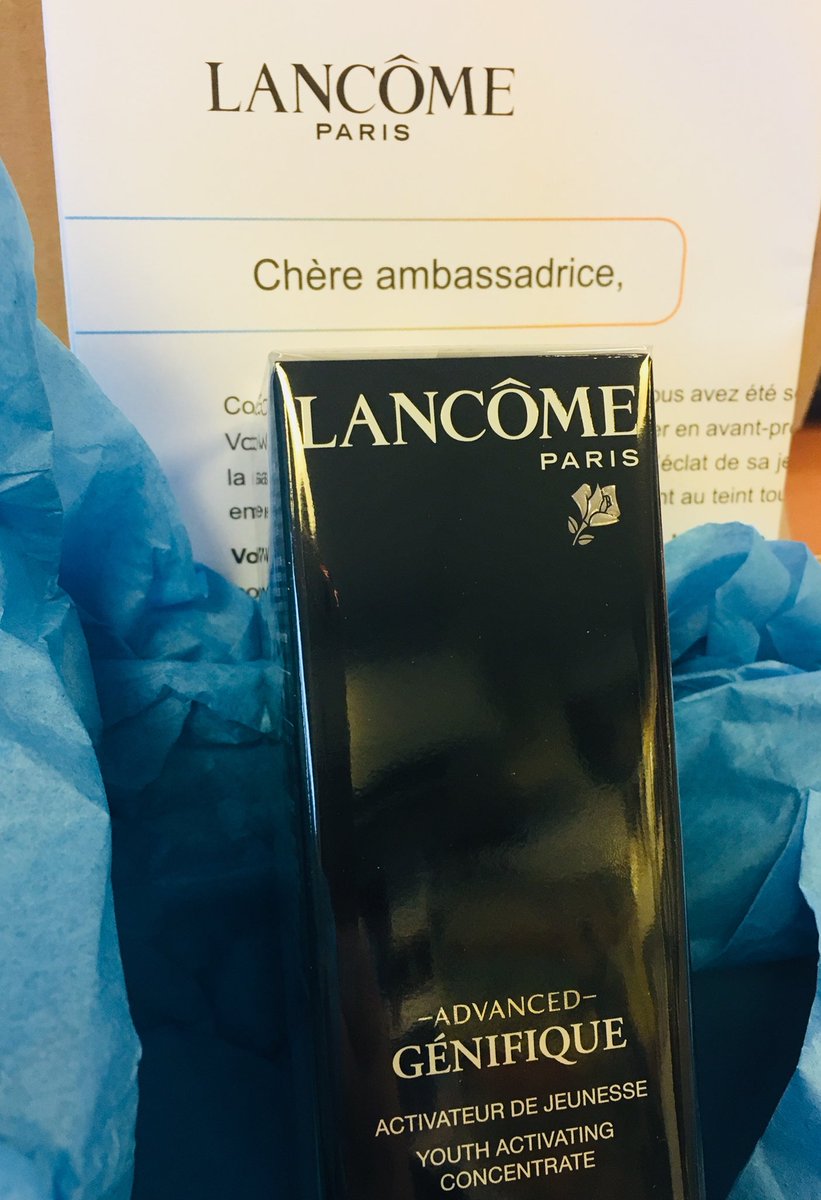 tiftaff's tweet photo. Test de Luxe!!! 🔥#sampleo #LoveYourAge # Lancôme #AdvancedGenefique https://t.co/QCETdVqPud