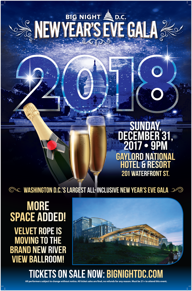 BigNightDC's tweet photo. #NewYearsEve is coming fast! We are really looking forward to celebrating with you . #NYETickets are going fast, and it looks like ticket prices will be increasing at any time today. https://t.co/vW4bzXVKzN