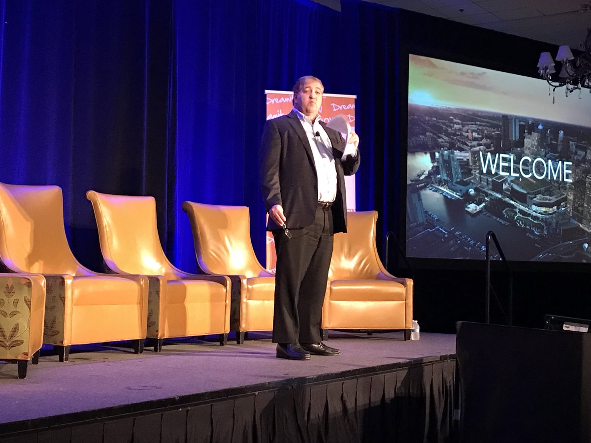 Bisnow's tweet image. &quot;When, Not If.&quot; That&apos;s the title of Jeff Vinik&apos;s introduction this morning. #CRETechSummit