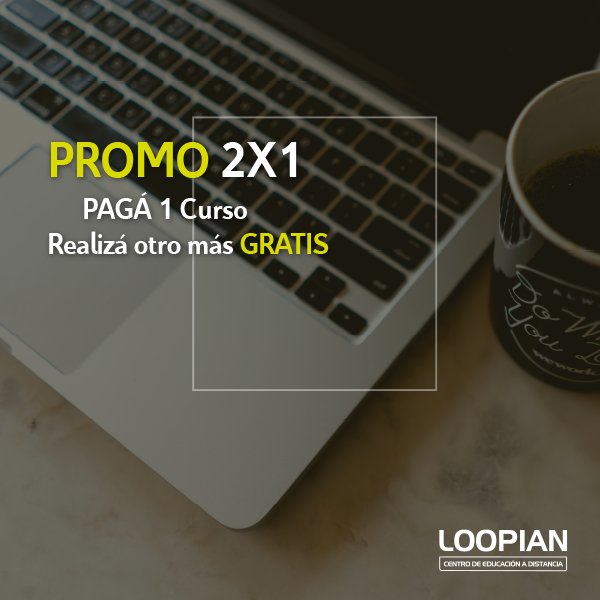 loopian's tweet photo. ¡Aprovechá el tiempo libre del verano y hacé 2 Cursos al precio de 1!

Inscribite en Diciembre y accedé a nuestra PROMO 2x1.

¡Compartí esta genial oportunidad! https://t.co/tj6LYhaysy