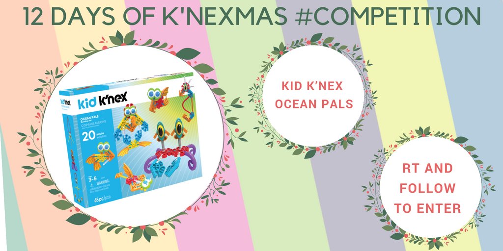 Day FIVE of our #12DaysofKNEXMAS #competition is here! RT and follow by 12.12 to enter - you could #win a KID K’NEX Ocean Pals Building Set!