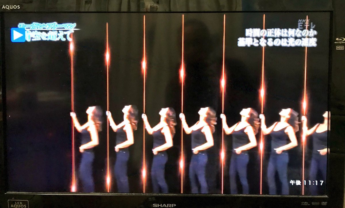 kaz6thlife's tweet image. 【 #science ＆ #TVPrograms ＆ #RelativityTheory 】
#Eテレ #モーガンフリーマン #MorganFreeman #時空を超えて ・選「時間の正体は何なのか？」 #NHK #相対性理論 
：相手からは時間が遅く見える原理‥🤔‥よく解るなぁ(^^;;