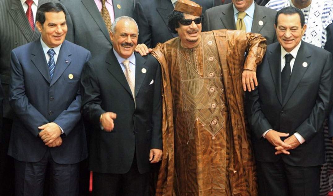 ianbremmer's tweet photo. Quite a crew from 2010:
Tunisia’s Ben Ali overthrown
Yemen’s Saleh killed
Libya’s Gaddafi killed
Egypt’s Mubarak overthrown https://t.co/p2bDDRBoyn