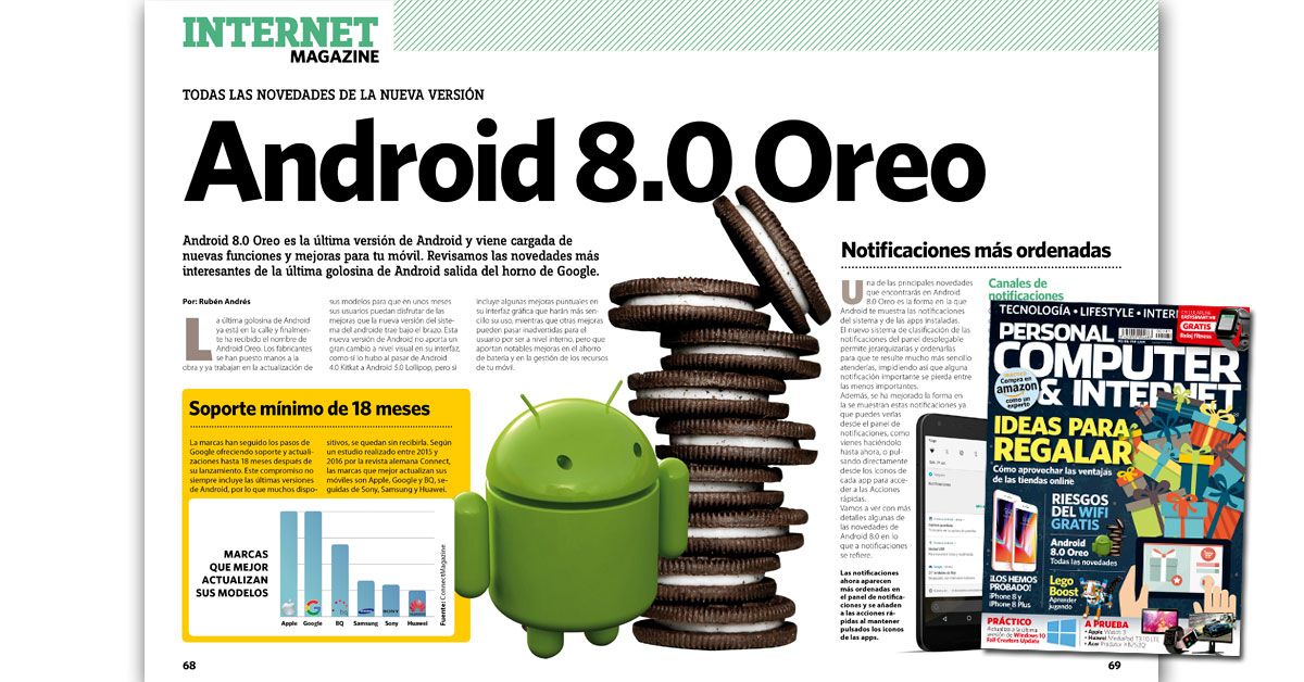 Prepárate, porque es hora de exprimir tu Android 8.0 Oreo al máximo 💪🏾,
sólo con la revista PCI, ¡y ya la tienes en tu quiosco!
bit.ly/2iU5j7K