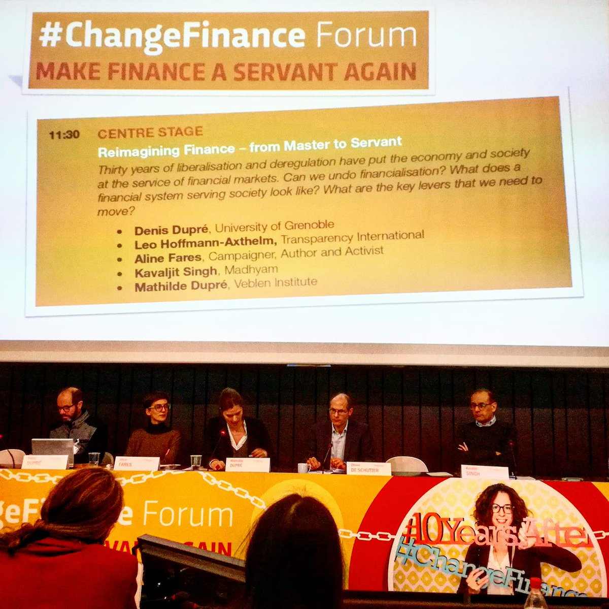 GuerrillaFound's tweet photo. "Make Finance a Servant Again". We are live from the first #ChangeFinance Forum discussing radical transformation of the financial sector. https://t.co/bA9iKvqmPB