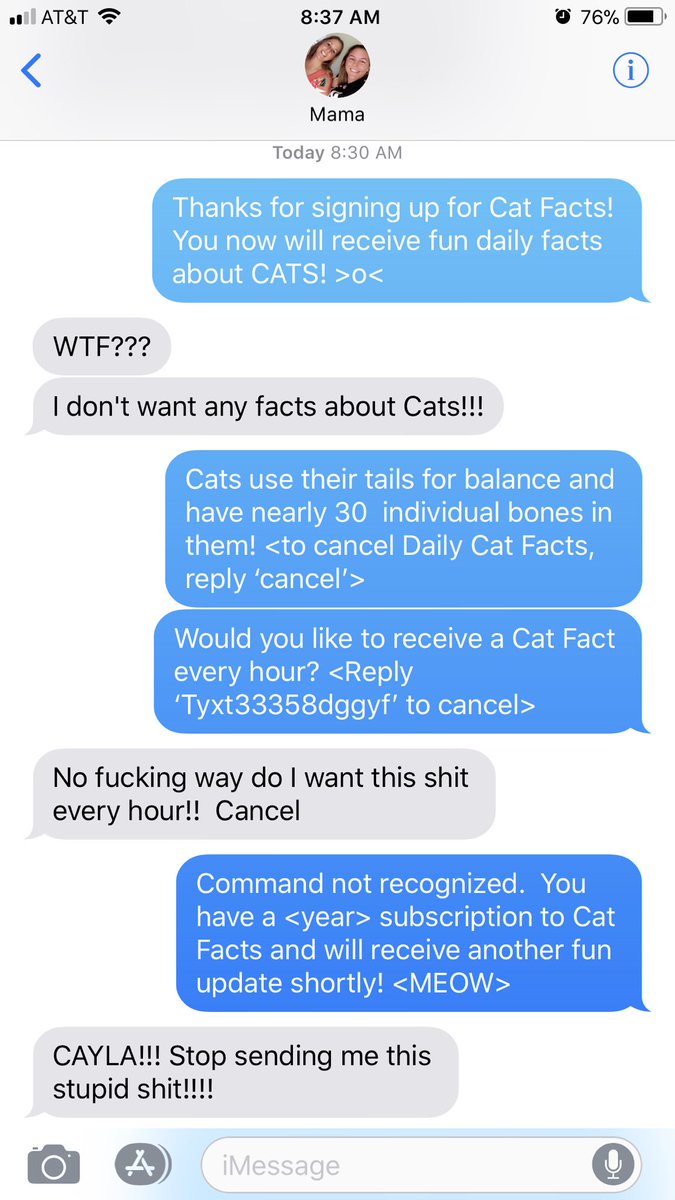 cayworley729's tweet photo. When you decide to have fun with Mama Dukes. #heymom #funcatfacts #shesclearlynotafan #happytuesday #haveacatriffictuesday #cat5crazy. https://t.co/SGy6eKcS07