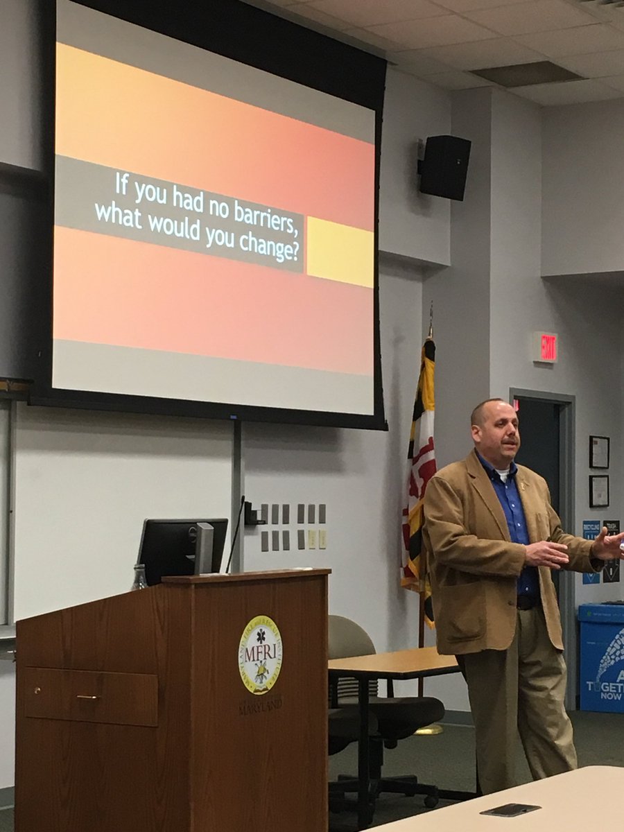 ronaldh246's tweet photo. Learning about fire service culture change with Dr. Brian Brauer. @MFRI_UMD #trainingday #constantlyimproving https://t.co/clLtFO0LSf