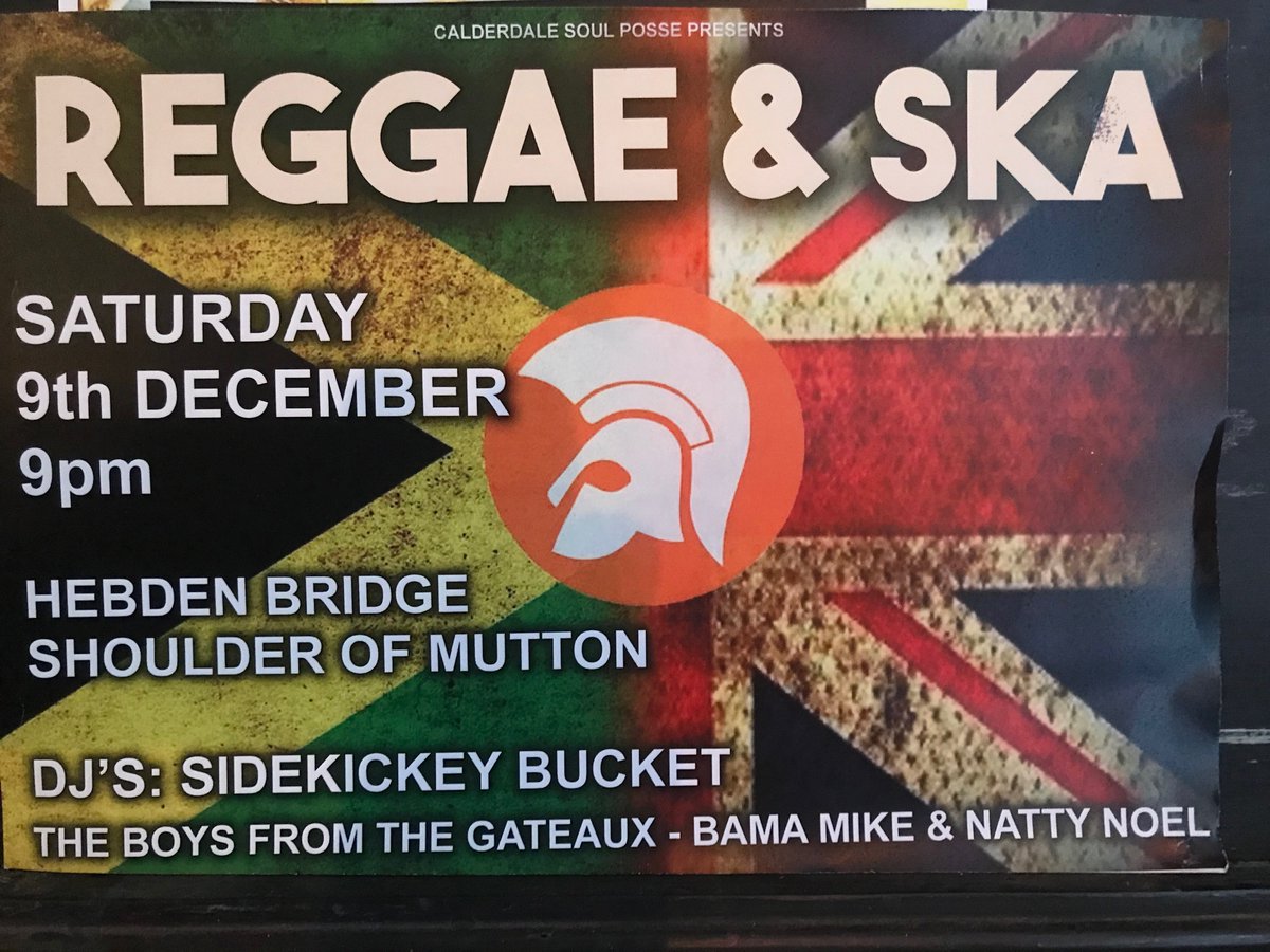 ShoulderHebden's tweet photo. Saturday 9th Dec #Reggae&amp;Ska Dj night from 9pm @ #ShoulderHebden https://t.co/3P5ZHipTY5