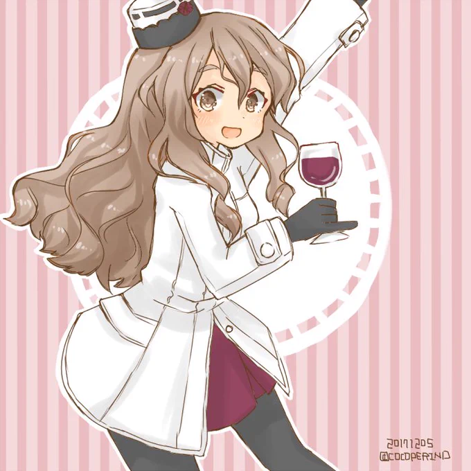 うぇ～い
#艦これ版深夜の真剣お絵描き60分一本勝負  #艦これ版真剣お絵描き60分一本勝負_20171205 