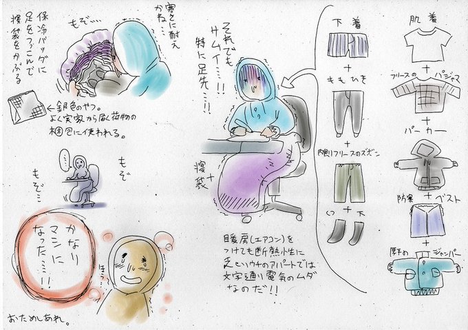 最近の作業環境とさっき発見した寒さから身を守るすべ 