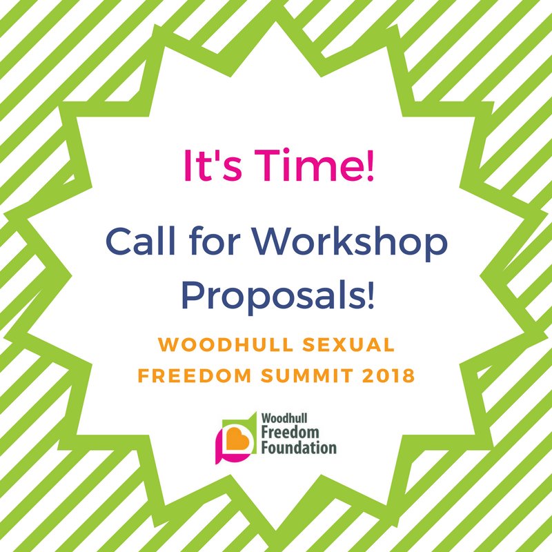 WoodhullFreedom's tweet photo. It's that time of year! We're looking for your incredible workshop proposals for #SFS18! Find out more here: https://t.co/BFd2QqqdKC https://t.co/YXfKv4Q7aM