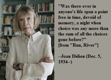 Happy birthday, Joan Didion! 