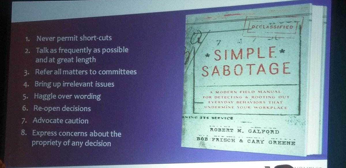 MollieRock's tweet photo. #wli17 looking out for these Sabotaging strategies! https://t.co/W2s871aF9X