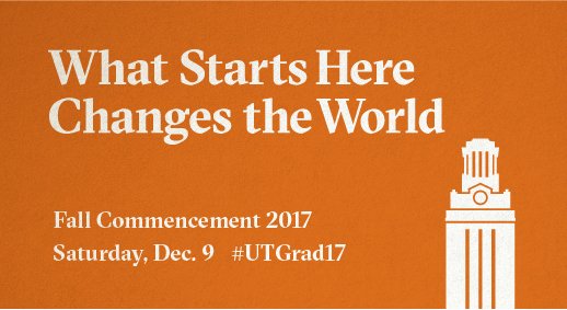 UTAustin's tweet image. Looking forward to celebrating your Longhorn at Fall Commencement? Click here for details: utex.as/2pQjTKG