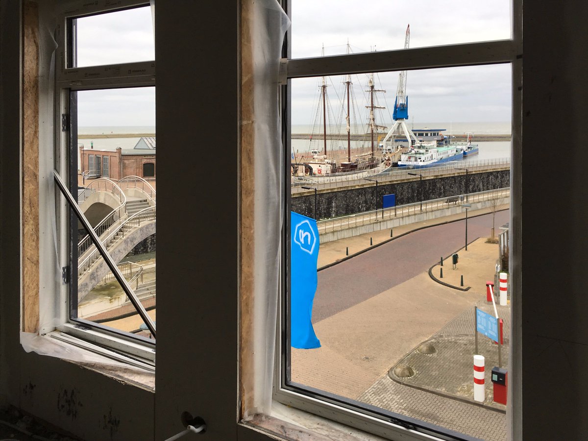 Project 't Havenhûs in #Harlingen is uit de steigers. De 14 appartementen hebben een mooi uitzicht op de Willemshaven en de Waddenzee.