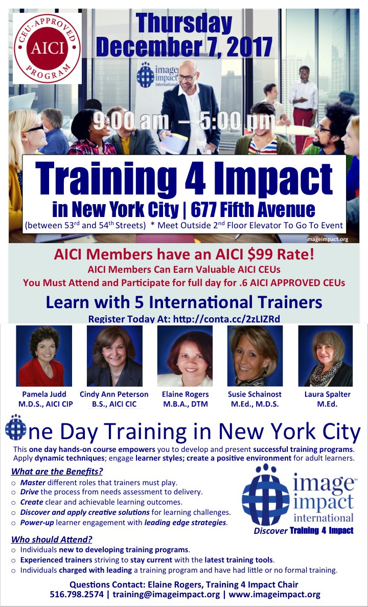 CivilityInStyle's tweet photo. Dec. 7, 2017 5th Ave in #NYC. Discover #Training4Impact, a program tailored to your training needs for novice & seasoned trainers to take your training to the next level. Empowering you to develop & present successful training programs. https://t.co/31nt9Kwmt5 #cindyannpeterson https://t.co/lioKblOldf