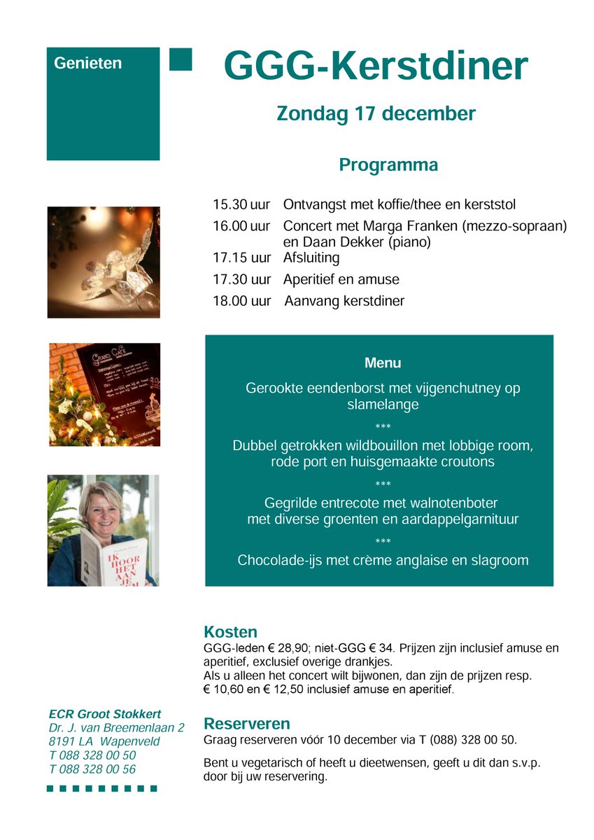 GrandCafe_GS's tweet photo. Op zondag 17 december is het GGG-#Kerstdiner! Bent u er gezellig bij? Reserveer dan snel! #wapenveld https://t.co/5AqDwmyqtk
