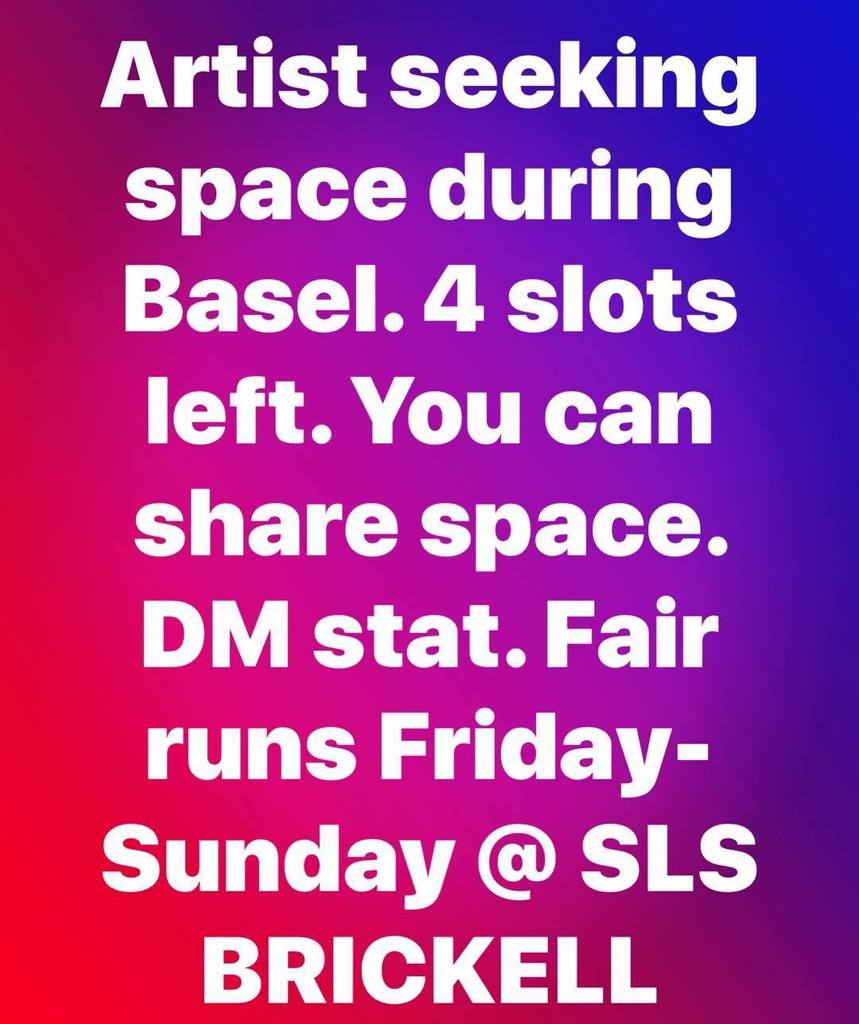 museartfair's tweet photo. Muse Art Fair
Dates: Dec 8-10
DM for more details
•
•
•
•
•
#art  #artis #arte #photography #sculptures #artofinstagram #artofvisuals #artoftheday #contemporaryart #fineart #acrylicpainting #miami #events #artgallery #galleries https://t.co/fSV0NHsrya https://t.co/7QbEBU9109