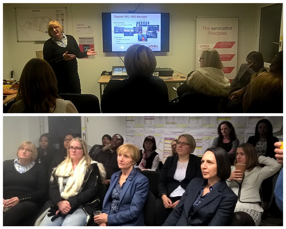 Lovell_UK's tweet photo. Wow, what an evening! Last week at @Trinity_Walk #Woolwich saw a lively session by some of our own #WomeninConstruction + special guest Kath Moore from @WIConstruction, highlighlighting the benefits open to women looking to enter the industry #WIC #ConstructionJobs #BuildingJobs https://t.co/n2CCkOw9XT