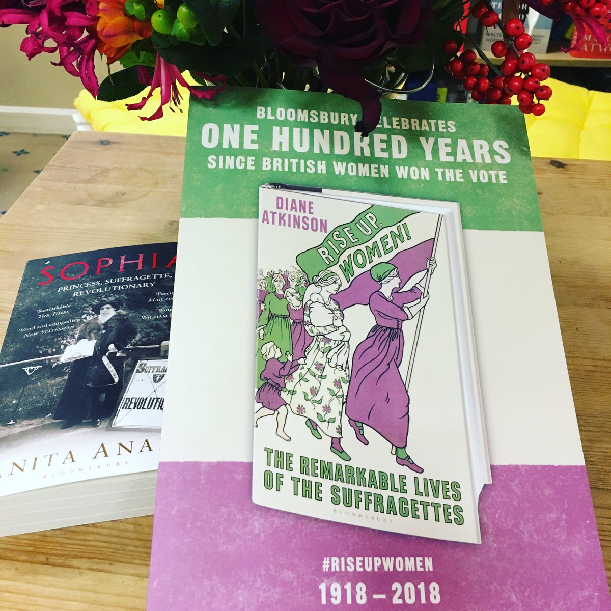 We will be celebrating all year @BloomsburyBooks #women’svote #RiseUpWomen! @DitheDauntless #Sophia @tweeter_anita #SylviaPankhurst @RachelHolmes