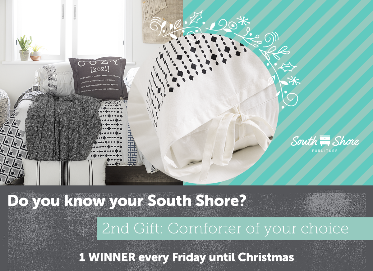 In this week's #HolidayContest you could win a comforter!
Try your luck 🍀 bit.ly/2jiTpBt 
#contest #comforter