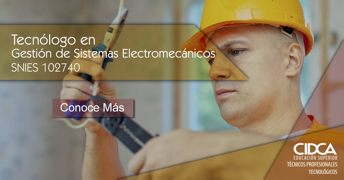 CIDCA's tweet photo. Controla, opera medios y procesos en la solución de problemas en el sector productivo.
Inscríbete. 
https://t.co/6fFNENSlzR https://t.co/waVP7Mpnbe