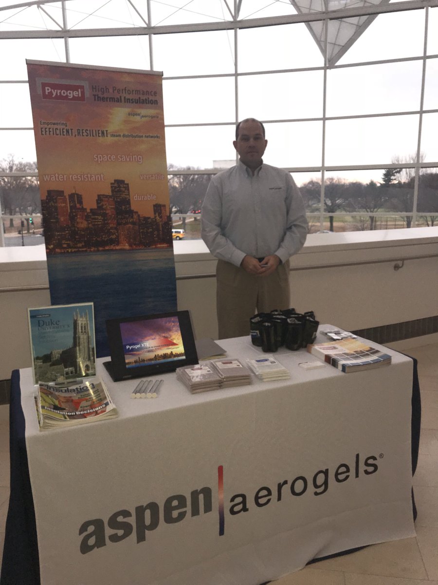 AspenAerogels's tweet image. We&apos;re here, we&apos;re there, we&apos;re everywhere this week. Today, we are in DC supporting the workshop for Energy Planning for Resilient Military Installations. Our District Energy experts are highlighting resilient steam network solutions provided by the #PyrogelAdvantage