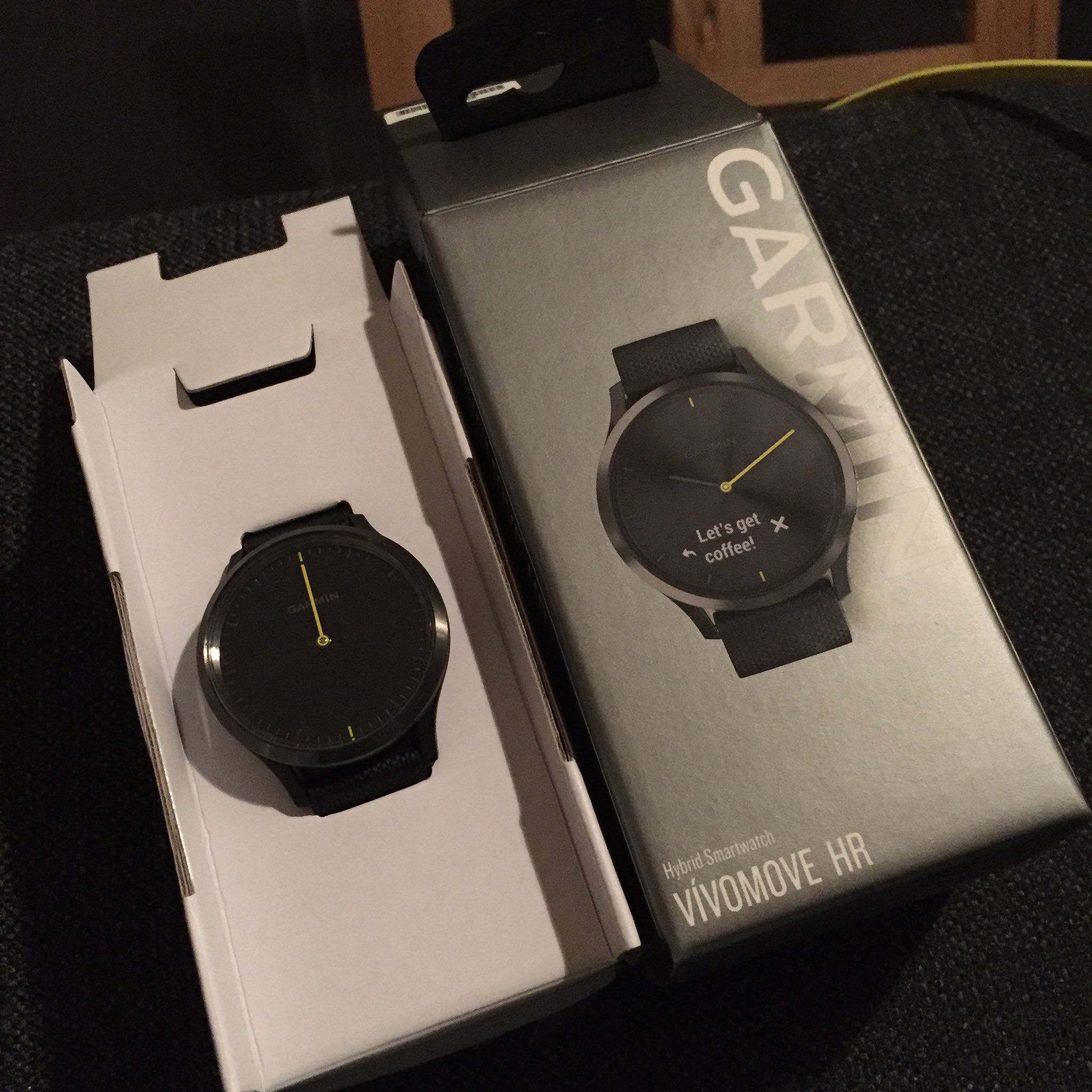 garmin vivomove hr let's get coffee