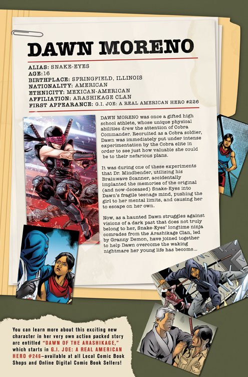 dawn moreno snake eyes