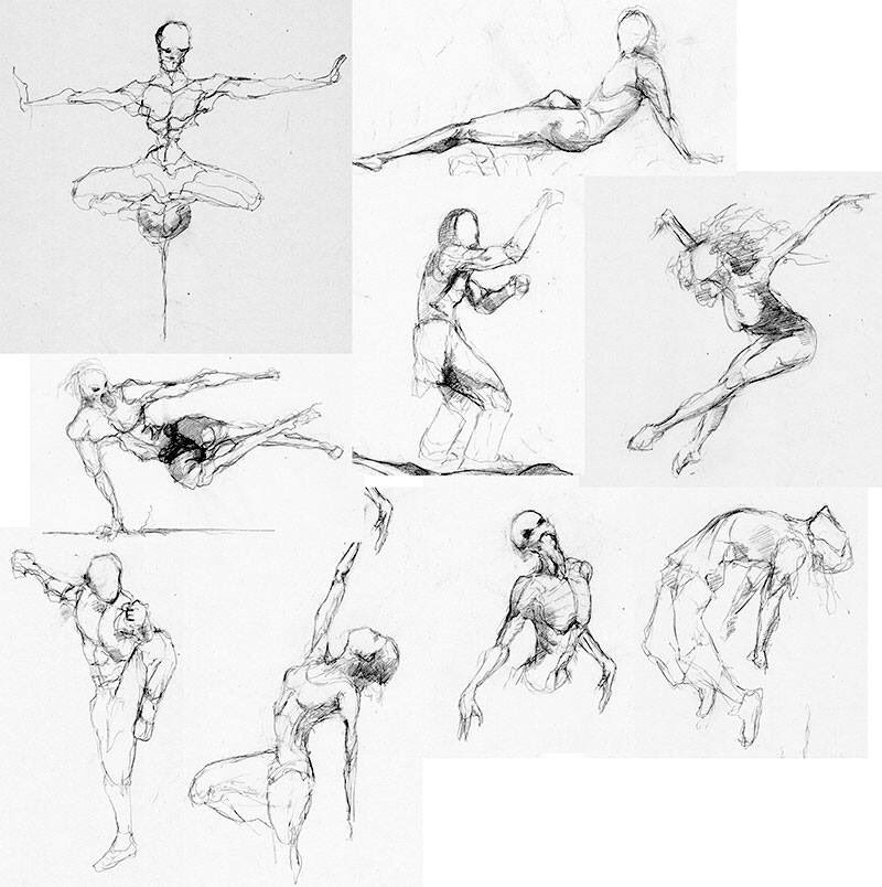 12+ Dynamic Action Poses Inspired By The Female Form | Thought Catalog