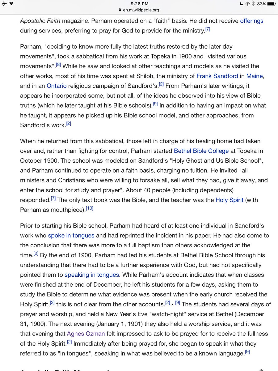 DaddyFRZ's tweet photo. No tithes!
No offering!
No Tuition!
This was the Pentecostal church started by Charles Fox Parham!
How did we get here? ~FRZ
#FreeTheSheeple https://t.co/K6cCm8hEtm