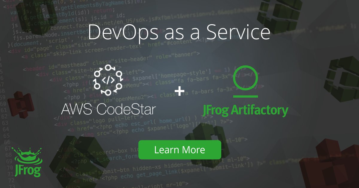 jfrog's tweet photo. .#AWSCodeStar can take you cloud-native, but @JFrog Artifactory can be the single source of truth for all the components of your software supply chain.
Learn how to integrate JFrog Artifactory into your #CICD pipeline on @awscloud CodeStar>> https://t.co/8ObI9zjyEU https://t.co/5jB8nVhXAW
