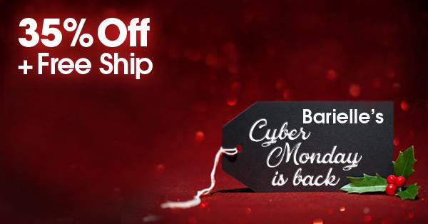 You don’t want to miss out on our #Barielle Cyber Monday in December sale, 35% off + free shipping! Last chance, shop now-bit.ly/2yauTuL