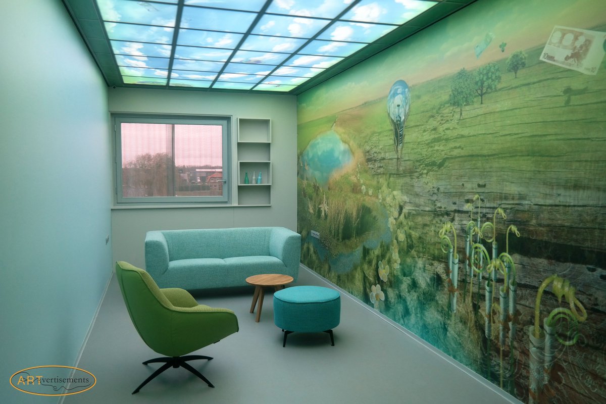 Artvertisements's tweet photo. Update/preview. Meubels in bespreekkamer @Werkse @Werkwaardig @KloetOnderhoud #interior #design #thinkdifferent #werkse #werkwaardig #nature #environmentalbranding #workspace #work #wallart #artvertisements #ceiling #plafonds https://t.co/1i0RgPrcDE