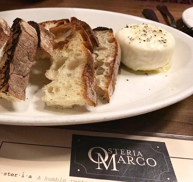 Burrata with Ciabatta. Never not good.