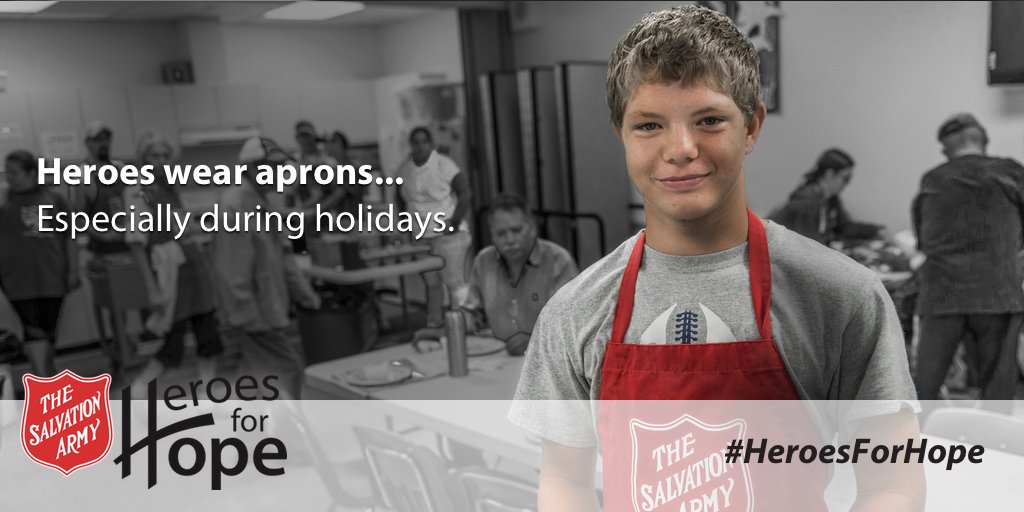 On #InternationalVolunteerDay, we send a big thank you to every #HeroForHope who dons an apron and shares their time in service to our community.