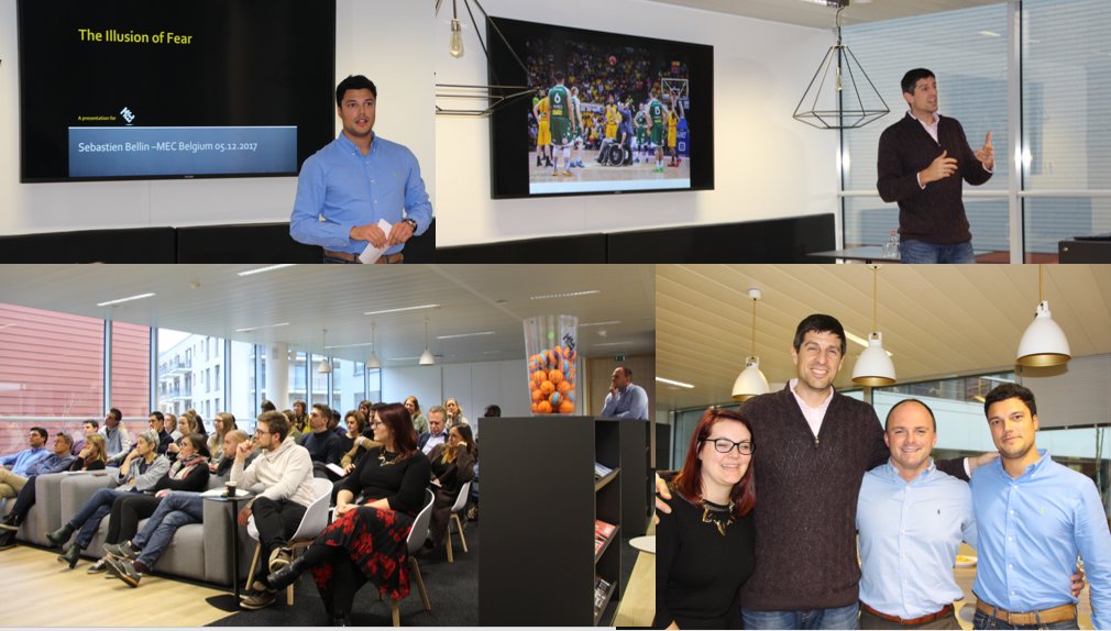 The illusion of fear, what an incredible Inspiration Session with Sebastien Bellin this afternoon at MEC Belgium