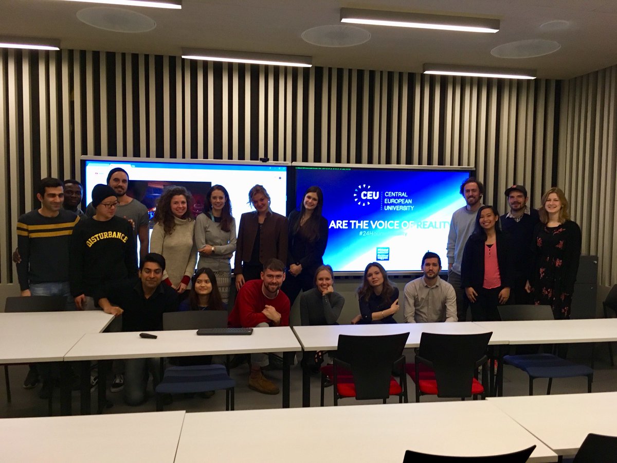 BauerZsolt1's tweet photo. Watch party @ceuhungary! The campus of the University is one of the most efficient buildings in Budapest!
#24HoursofReality https://t.co/IncUdfaZ4X