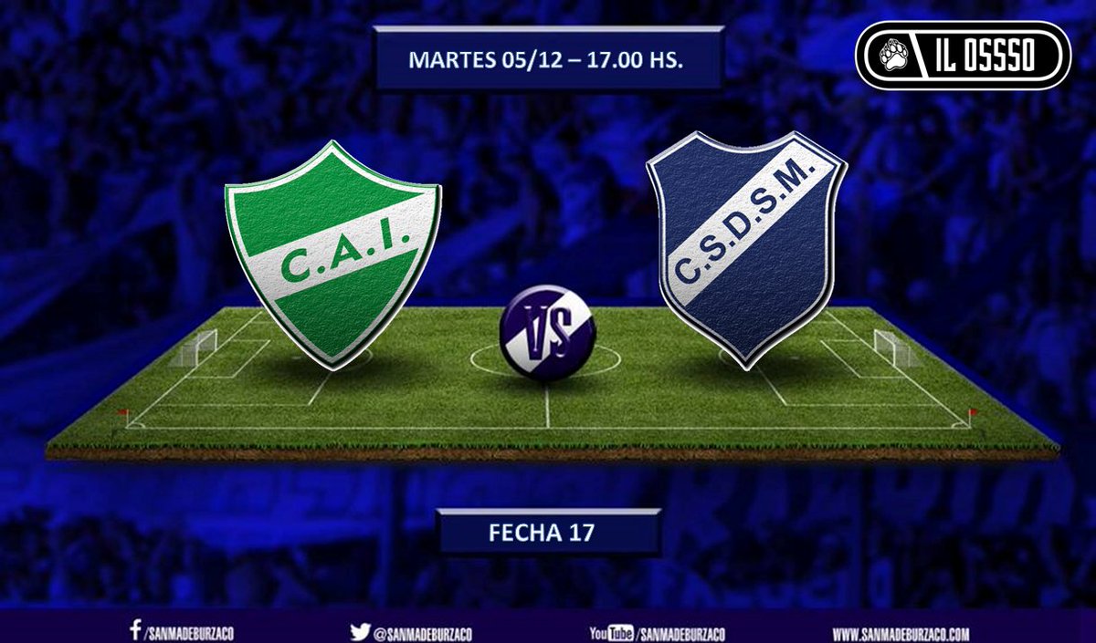 Hoy #SanMartin visita a <a href="/ItuzaingoPrensa/">Club Atlético Ituzaingó</a> con trasmisión en vivo como siempre de youtube.com/tvenascenso
Bajas obligadas: Alegre (sigue en Salta por el fallecimiento de su hermana), Chamorro (adeuda una fecha), Barrionuevo (lesión espalda), F. Diaz (traumatismo pierna izq.)