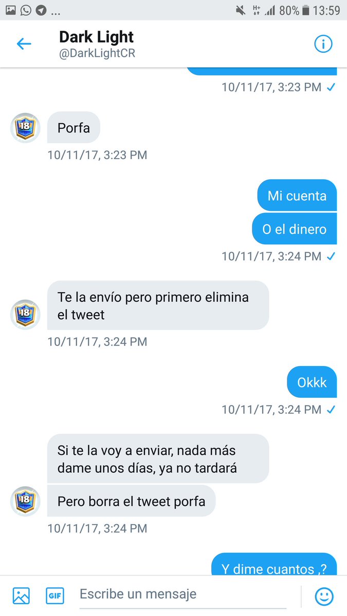 _danielbrizuela's tweet photo. Ahí está @DarkLightCR " uno de los mejores jugadores " , te miente y te deja en visto siempre con su misma historia, aparenta ser muy pro , pero nada que ver , tengan cuidado.  Ojalá recapacite . @MegaGamingCR @NNK_Mega @Pompeyo4CR @GUARANIeSports https://t.co/ijjIoXXotg