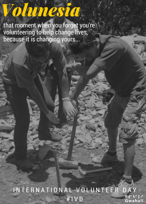 Gwahali's tweet photo. Volunesia, that moment when you forget you're volunteering to help change lives because it is changing yours.
#SpiritofVolunteerism #IVD #IVD2017 #InternationalVolunteerDay
Img: #Volunteers while building temporary shelters for families of people with disabilities post earthquake https://t.co/fmCUc6sMMX