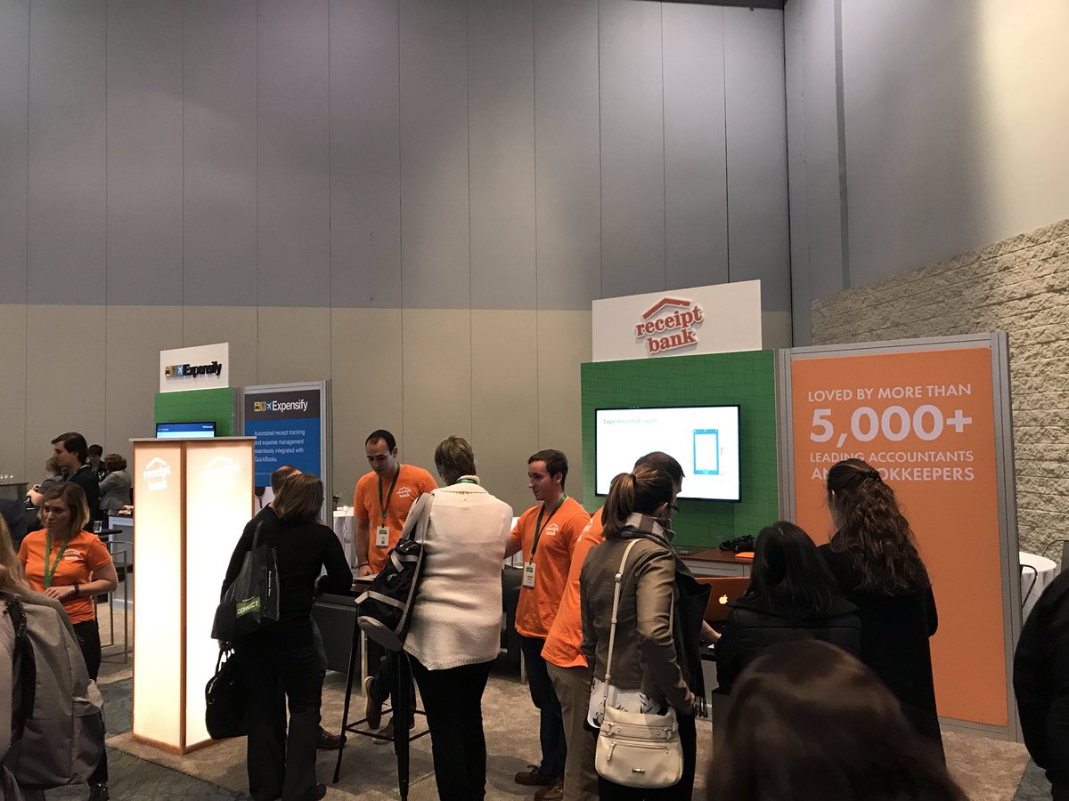 Day 2 at #QBConnect and we’re even busier today! Make sure you stop by and check out <a href="/ReceiptBank/">RB</a>