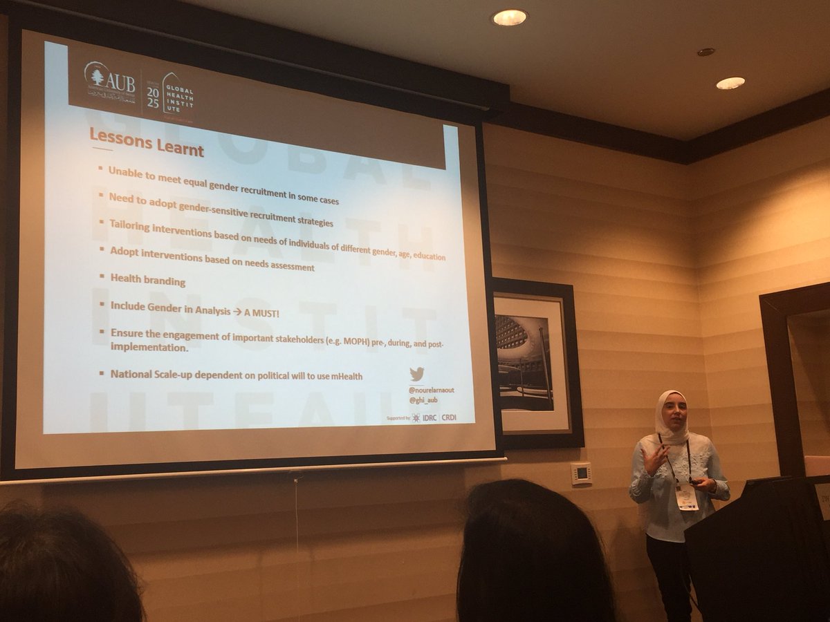 bronwynmcbride's tweet image. ‘It’s no longer acceptable in 2017 to ignore #genderanalysis’ 🙌🏽🙌🏿🙌🏻 -@NourElArnaout of @ghi_aub at @IDRC_CRDI’s gender &amp;amp; #ehealth presentation #GDHF2017