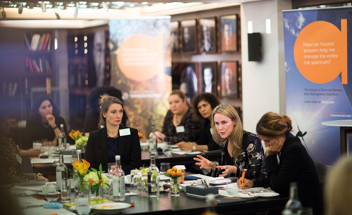 marion__leslie's tweet photo. Great to host the last London @RiskyWomen event of 2017 as we gather to use the power of #data, #fintech, #collaboration to stop #ModernSlavery with fabulous guest speakers raising awareness @NCA_CarolineY and @kerrystares #TRRisk #TRFoundation https://t.co/0Nm7NnuBfa